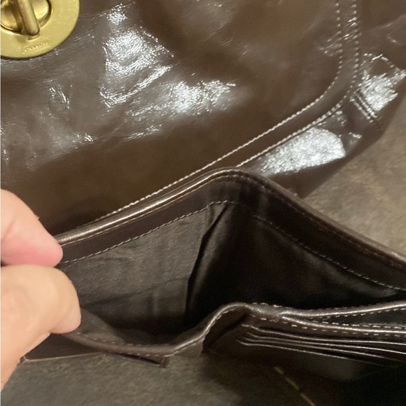 NWOT Authentic Vintage Hobo COACH original Dark Brown & Matching Logo Wallet - Picture 10 of 14